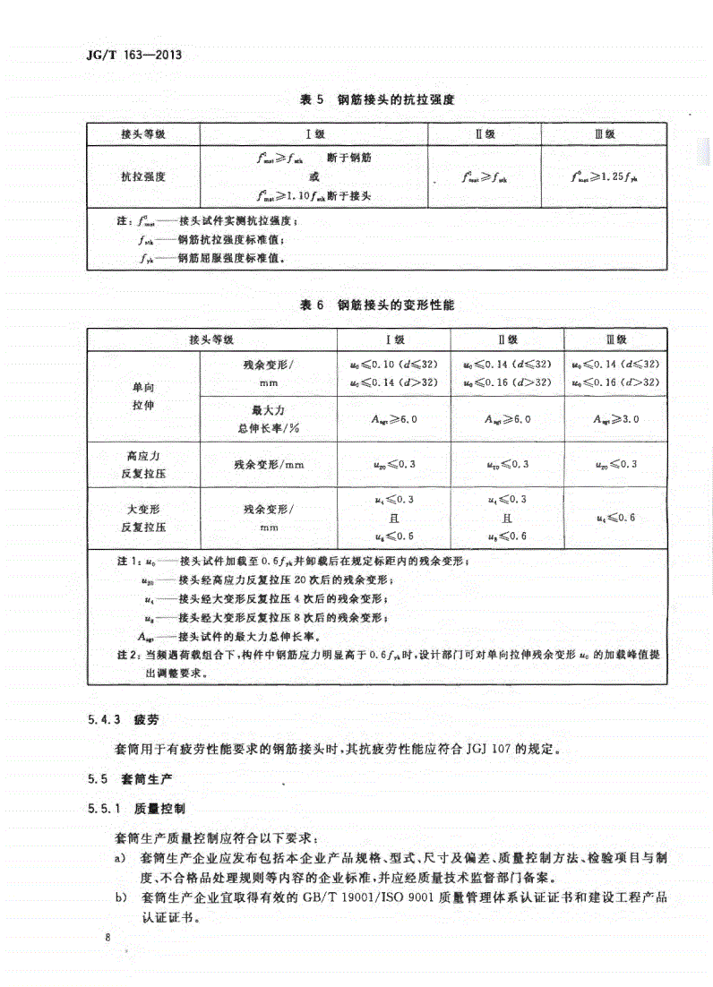JG/T163-2013鋼筋機械連接用套筒圖片
